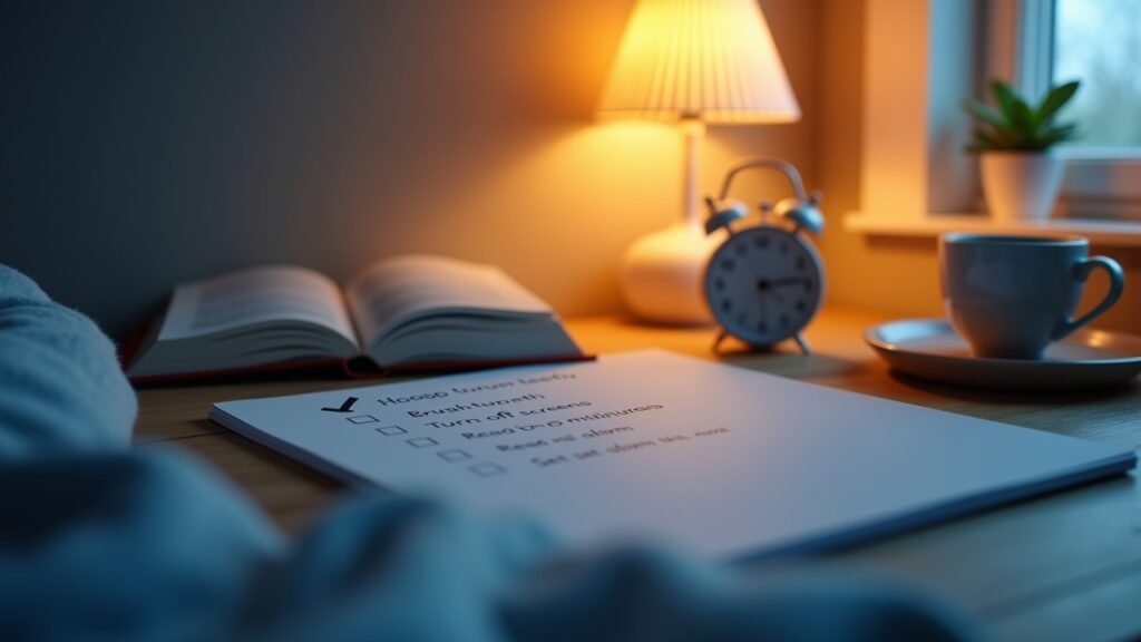 Sleep routine checklist