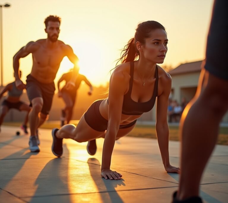 Push-up demonstration
