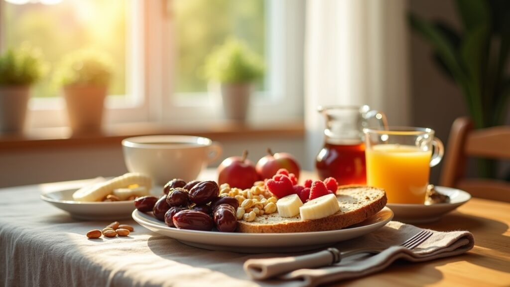 Healthy breaking fast meal