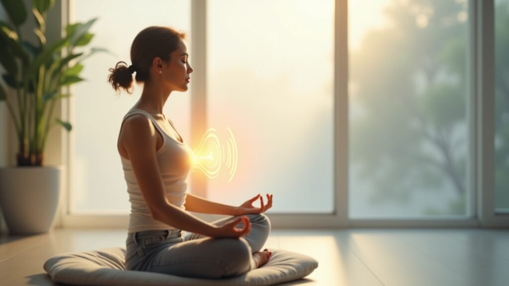 Calm breathing practice