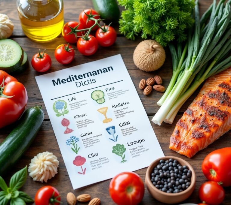 Colorful Mediterranean meal
