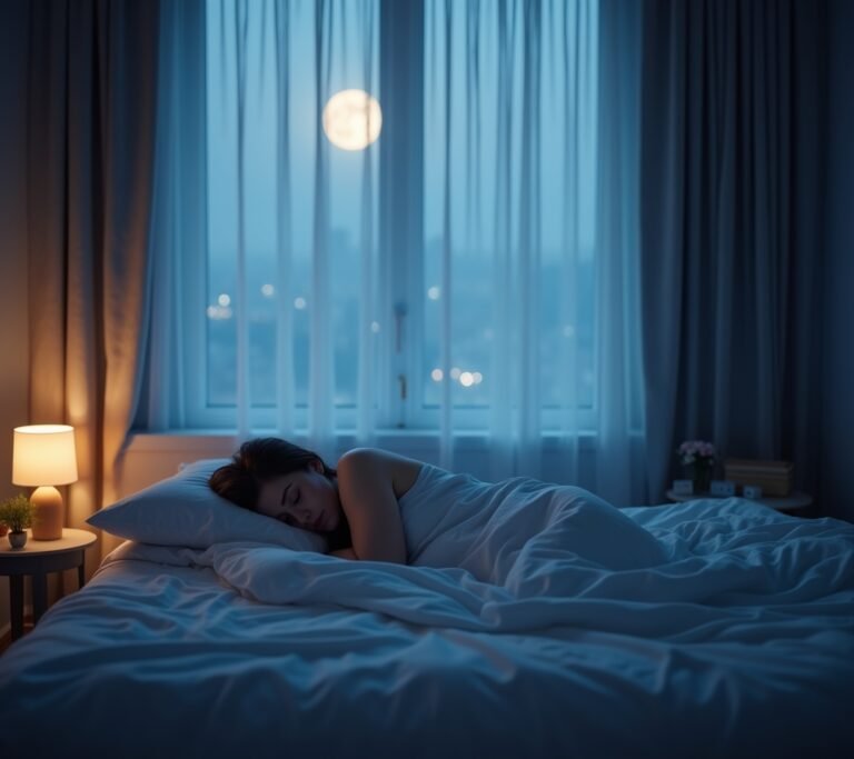 Peaceful bedroom setup