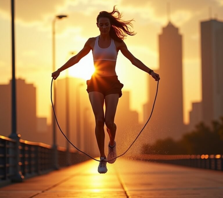 Jump rope in action