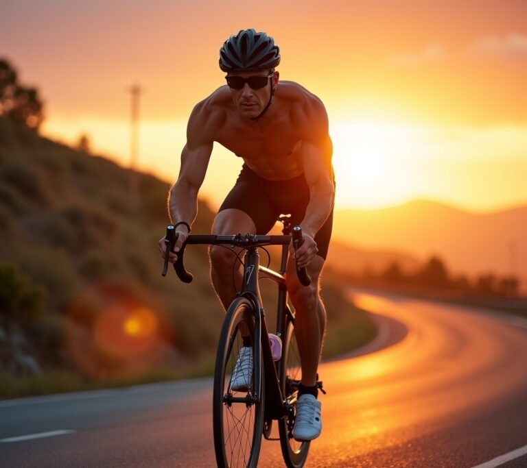 Outdoor cycling road