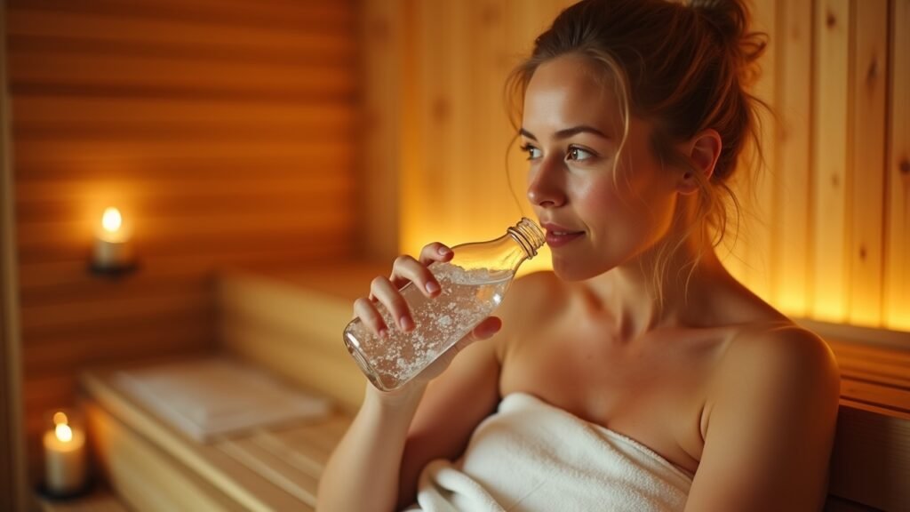 Post-sauna hydration
