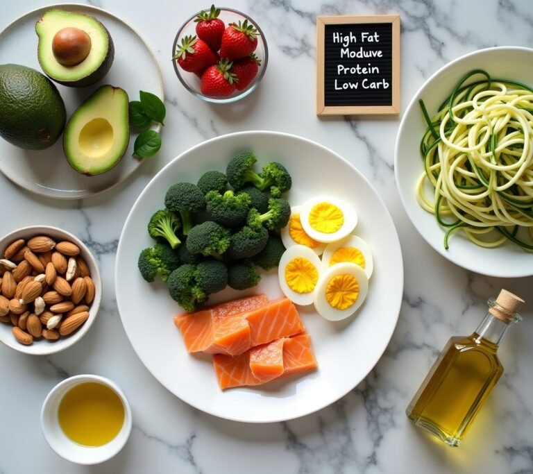 Keto food plate