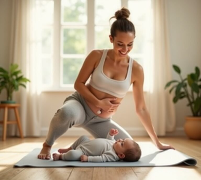 Postpartum gentle exercise