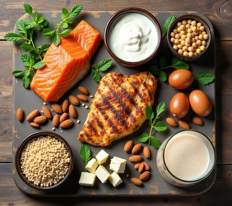 Protein-rich plate