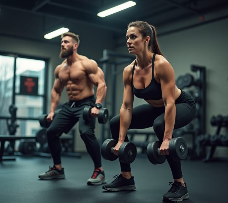 Dumbbell circuit setup