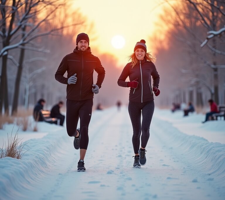 Winter outdoor run